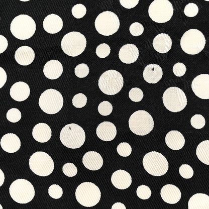 Louis Vuitton Silk Wool Kusama Dots Scarf Black White 6 of 6