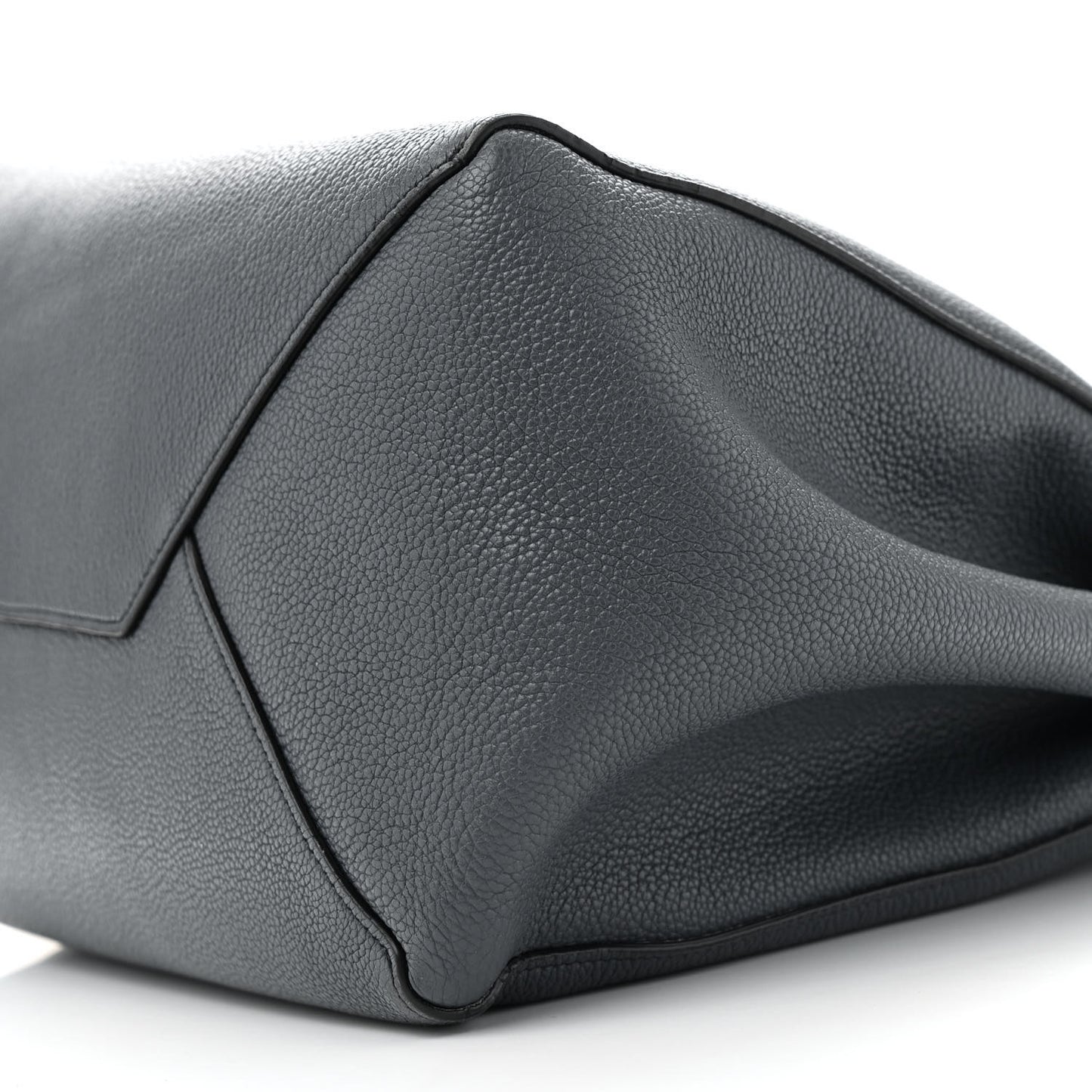 Soft Grained Calfskin Small Belt Cabas Phantom Slate