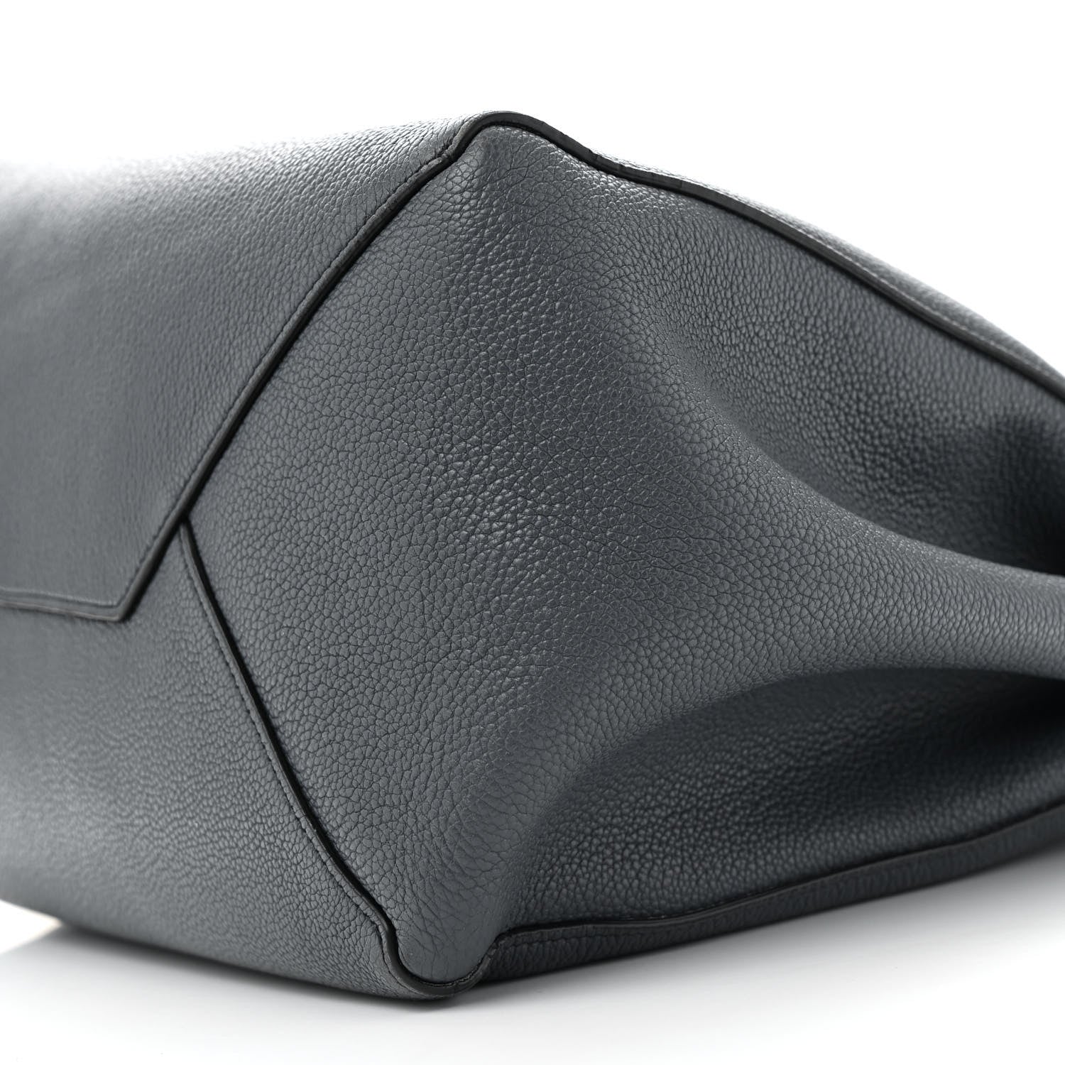 Celine Soft Grained Calfskin Small Belt Cabas Phantom Slate 9 of 13