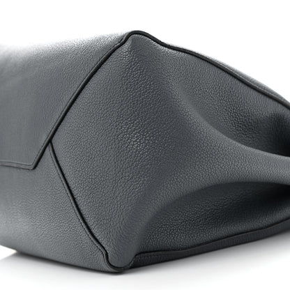 Celine Soft Grained Calfskin Small Belt Cabas Phantom Slate 9 of 13
