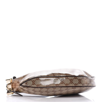 Gucci Crystal Monogram Duchessa Mini Hobo Brown 4 of 9