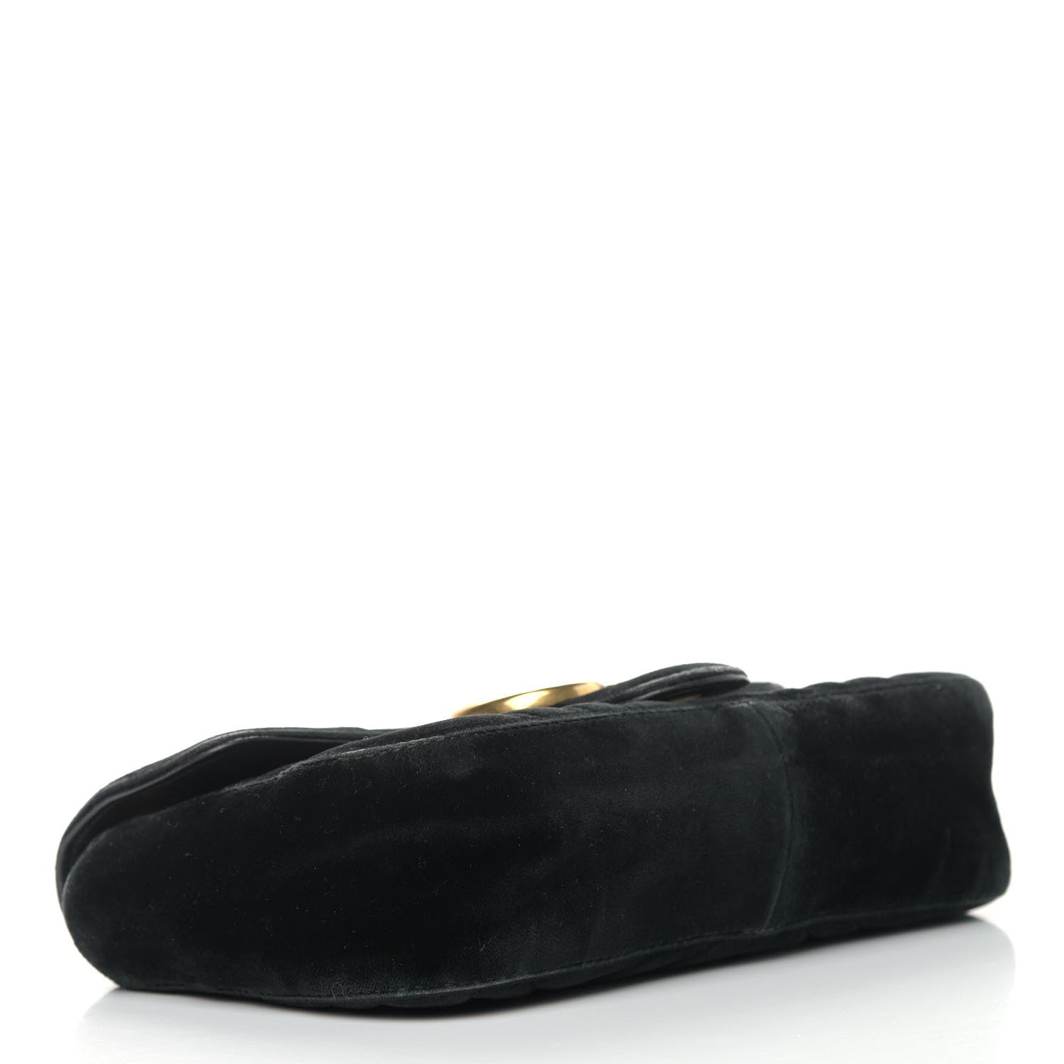 Gucci Velvet Matelasse Mini GG Marmont Shoulder Bag Black 4 of 16