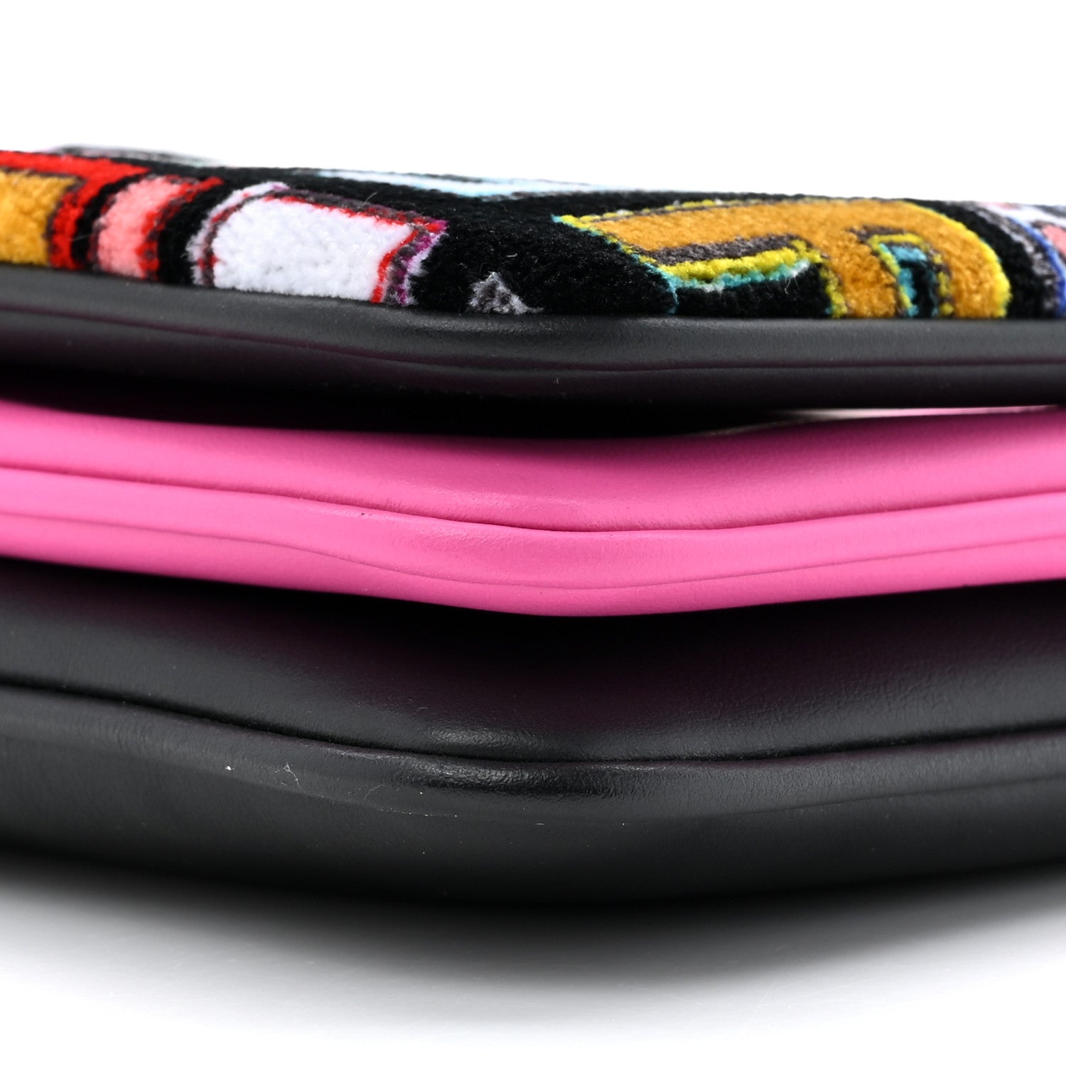 Fendi Calfskin Velvet F is Fendi Fun Fair Triplette Pouch Set Multicolor 10 of 11