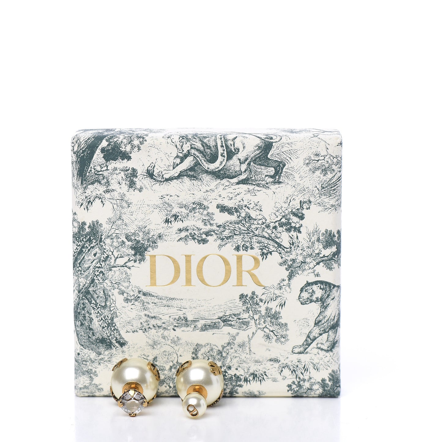 Mise En Dior Tribal Crystal Charm Earrings