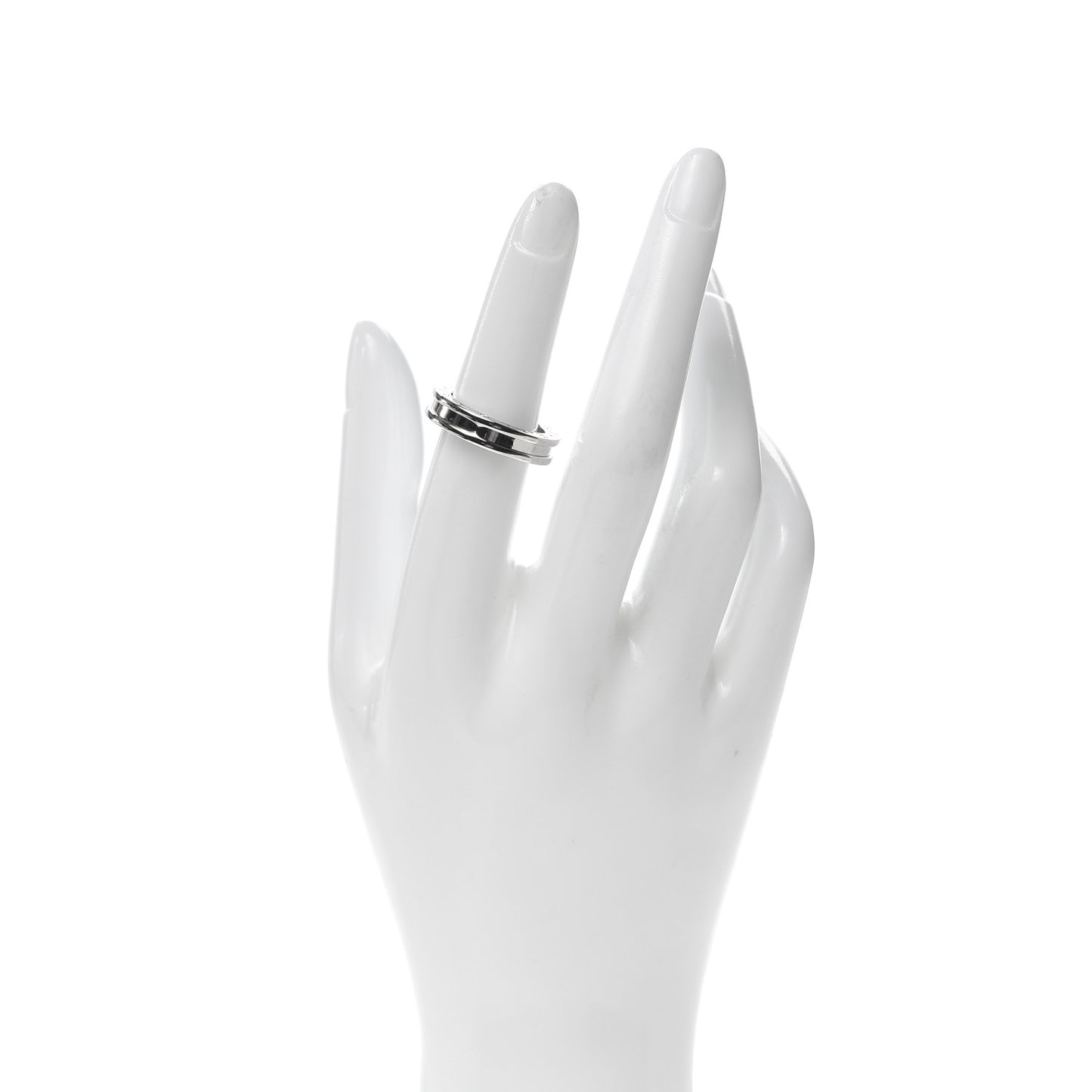 18K White Gold B.Zero1 One-Band Ring 52 6
