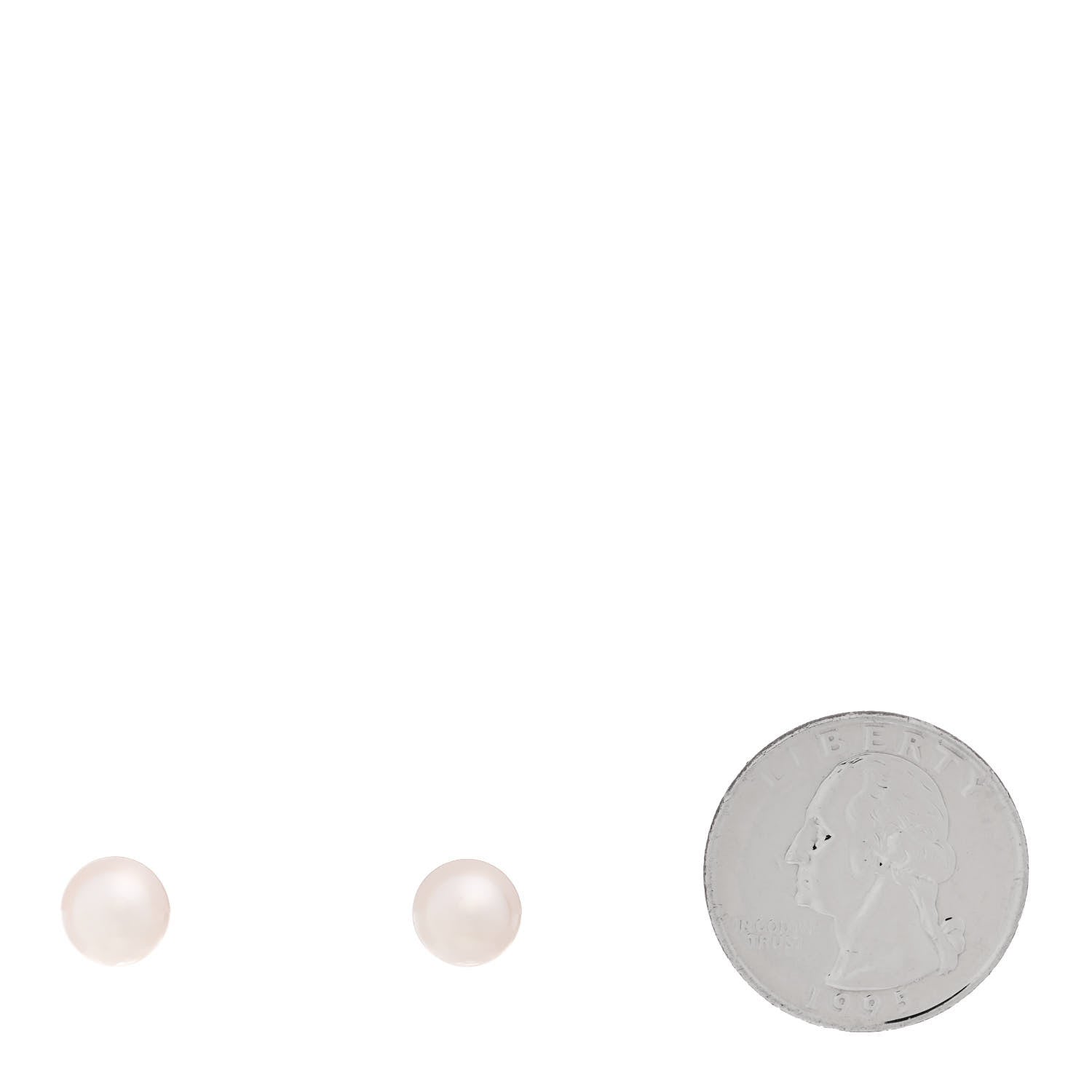 Tiffany 18K White Gold Akoya Pearl 7.5-8mm Earrings 2 of 5