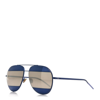 Christian Dior Split 1 Aviator Sunglasses Blue 1 of 7