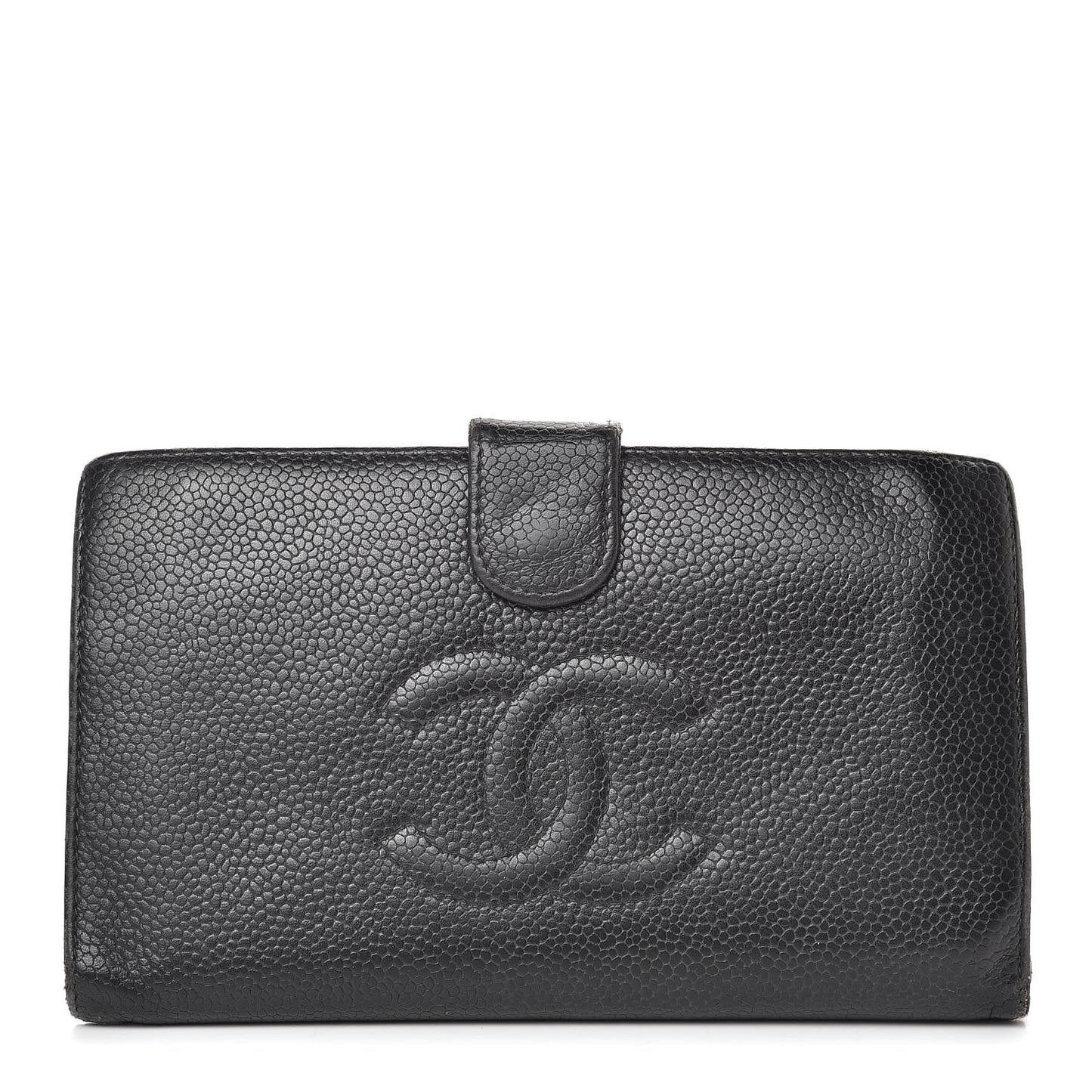 Caviar Timeless CC French Wallet Black