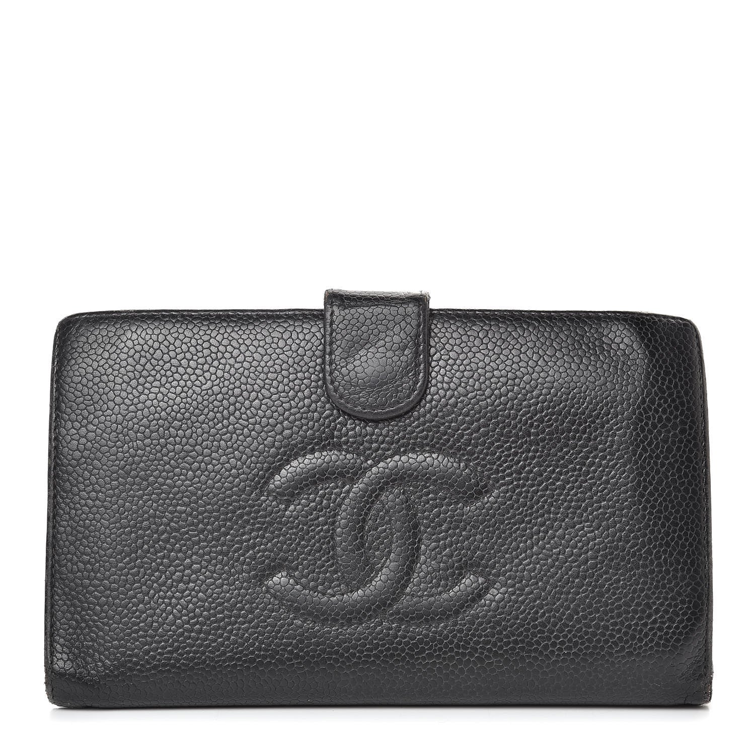 Chanel Caviar Timeless CC French Wallet Black 1 of 19