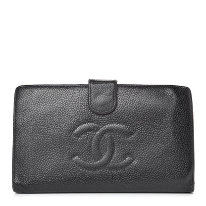 Chanel Caviar Timeless CC French Wallet Black 1 of 19