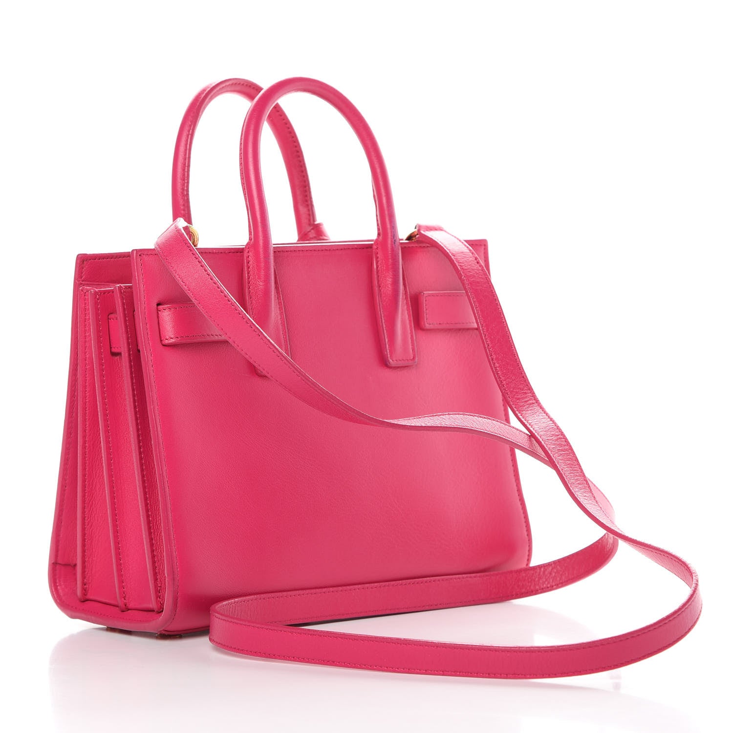 Saint Laurent Calfskin Nano Sac De Jour Bubblegum 3 of 21