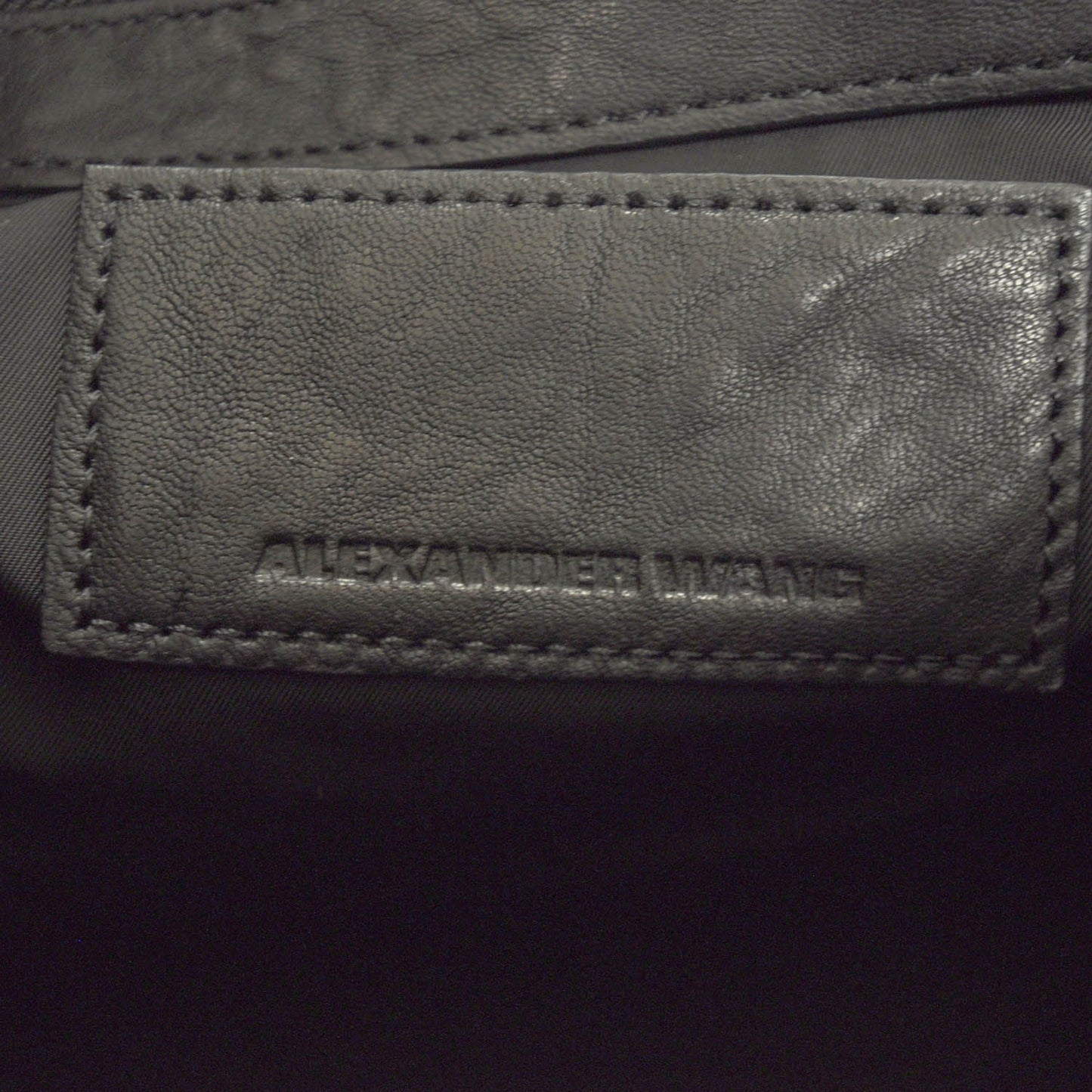 Leather Rocco w Rose Gold Hardware Black