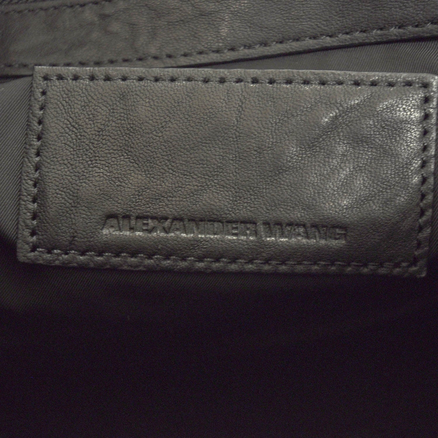 Alexander Wang Leather Rocco w Rose Gold Hardware Black 7 of 7