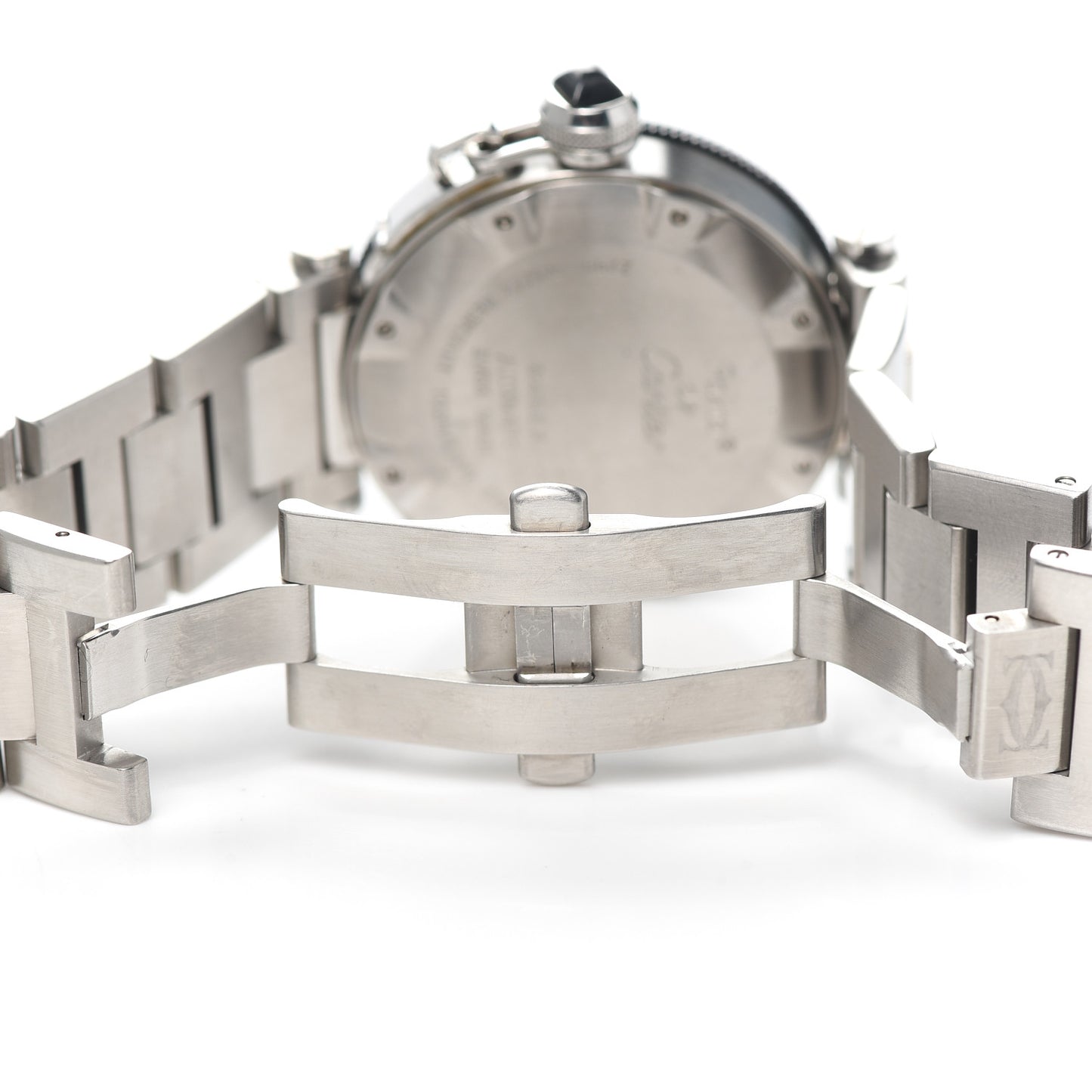 Stainless Steel 40mm Pasha C Seatimer Automatic Watch Black