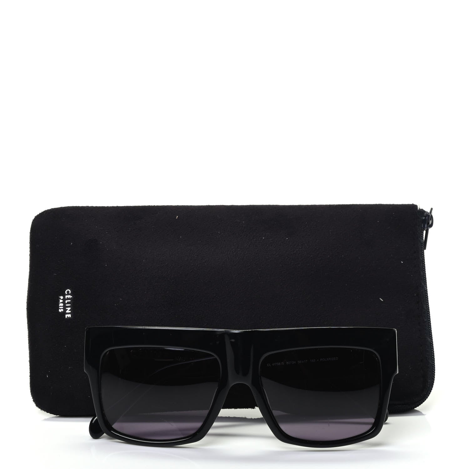 Celine Polarized ZZ Top Sunglasses CL 41756 Black 7 of 7