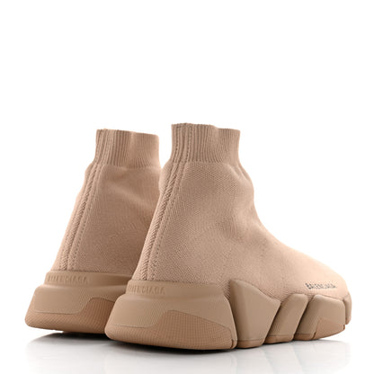 Balenciaga Technical 3D Recycled Knit Womens Speed 2.0 Sneakers 38 Monocolor Beige 4 of 9
