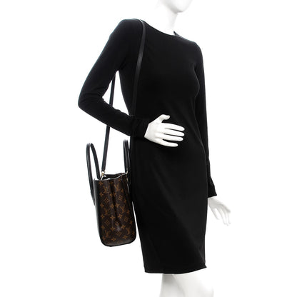 Louis Vuitton Calfskin Monogram Kimono Tote PM Black 2 of 7