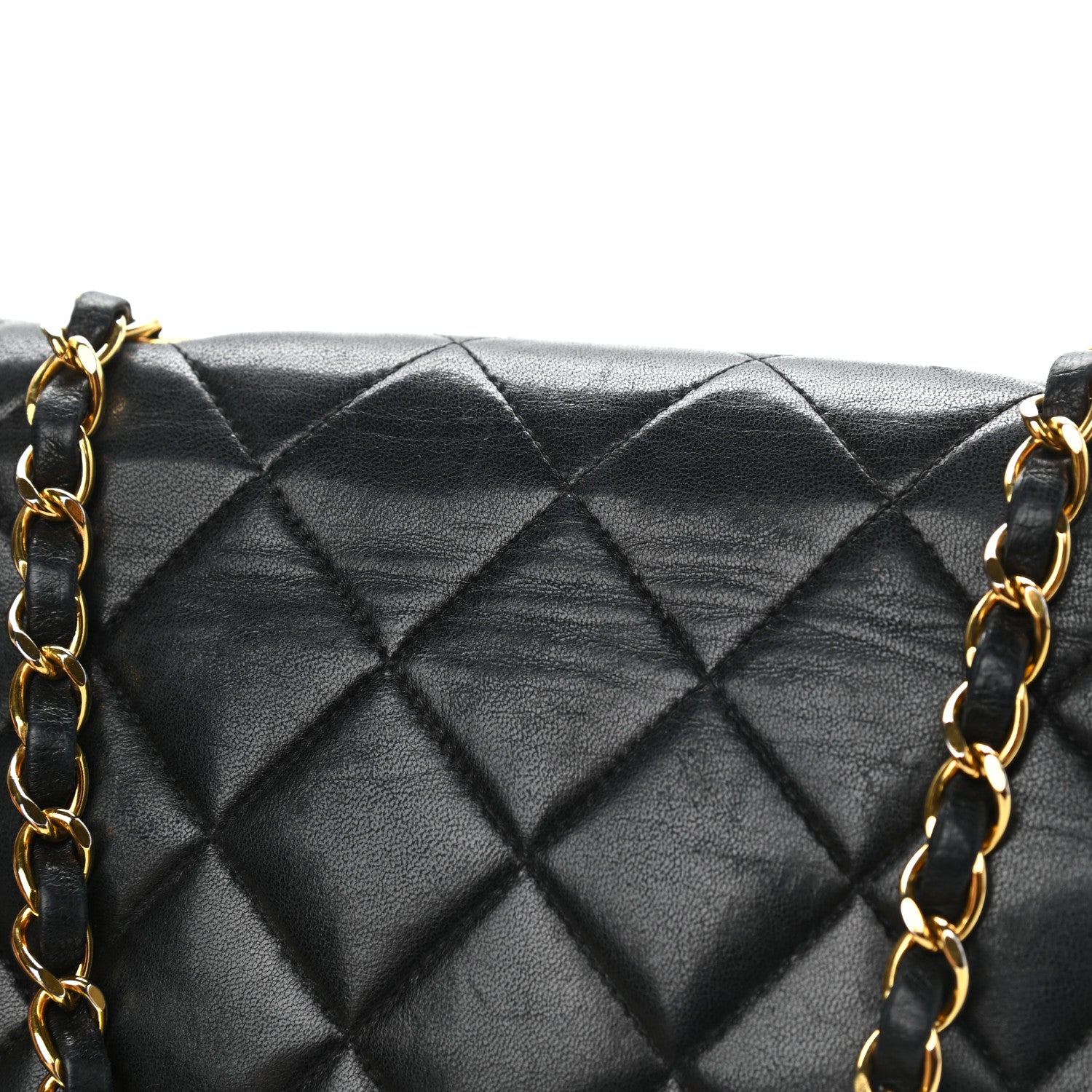 Chanel Lambskin Quilted Small Single Flap Black 11 of 14