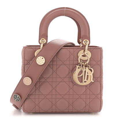 Christian Dior Lambskin Cannage Small Lucky Badges My Lady Dior Fard 1 of 10