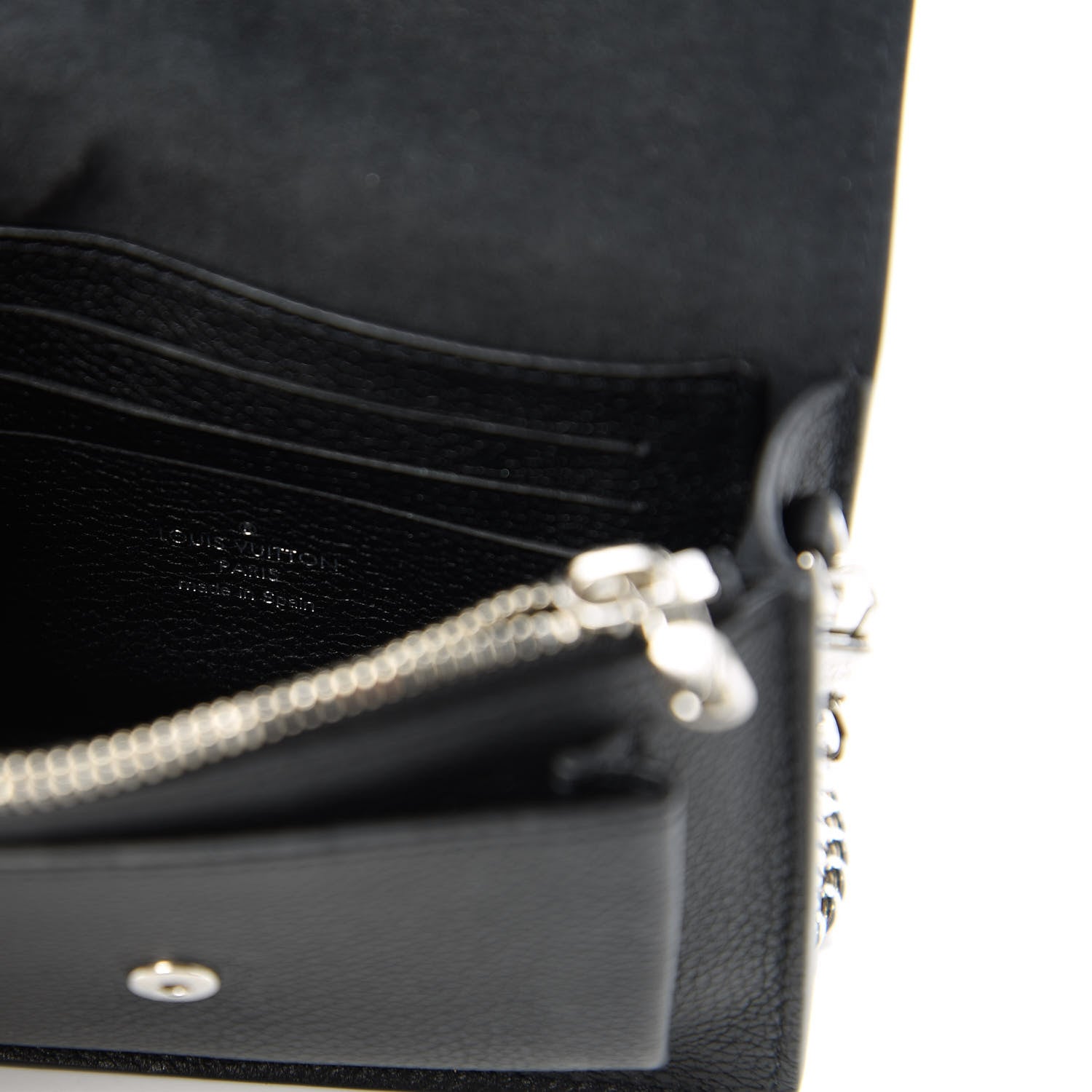 Louis Vuitton Soft Calfskin Mini My Lockme Chain Pochette Black 8 of 10