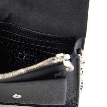 Louis Vuitton Soft Calfskin Mini My Lockme Chain Pochette Black 8 of 10