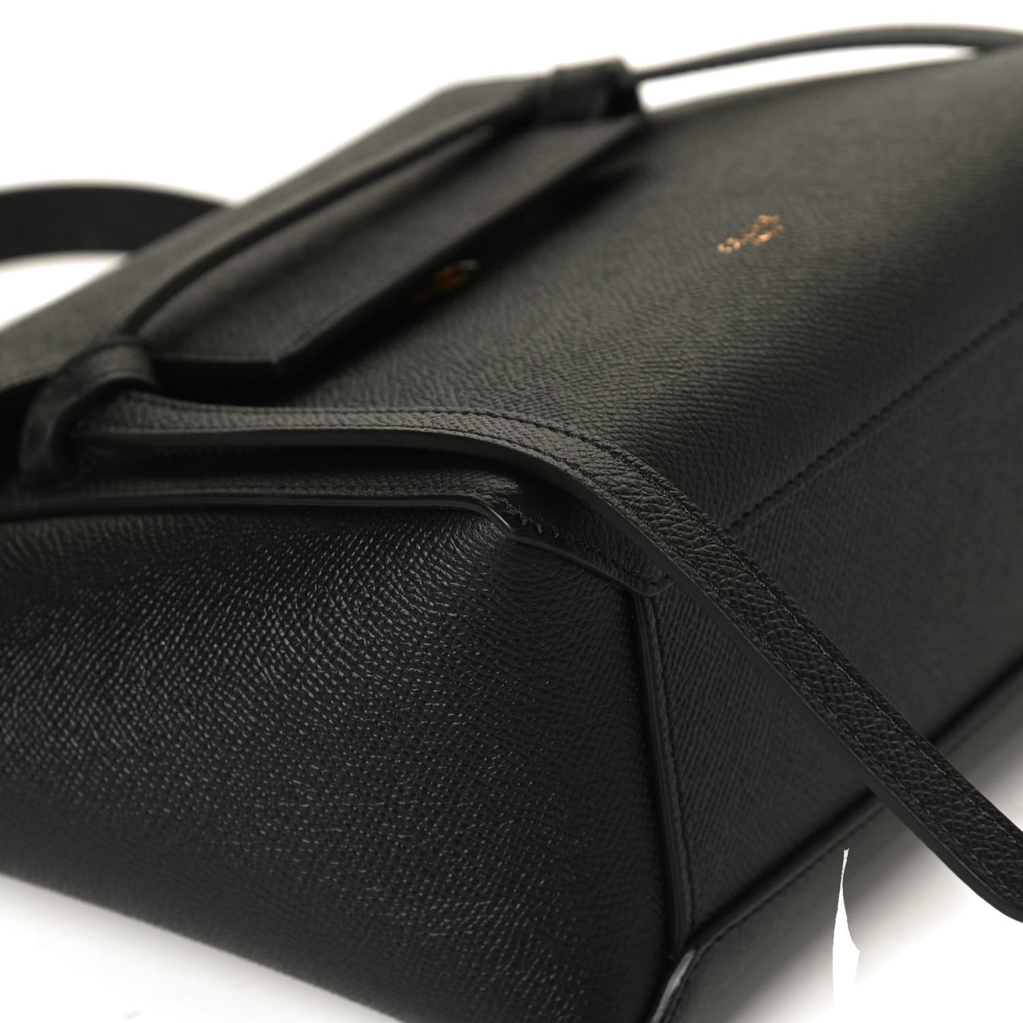 Grained Calfskin Nano Belt Bag Black