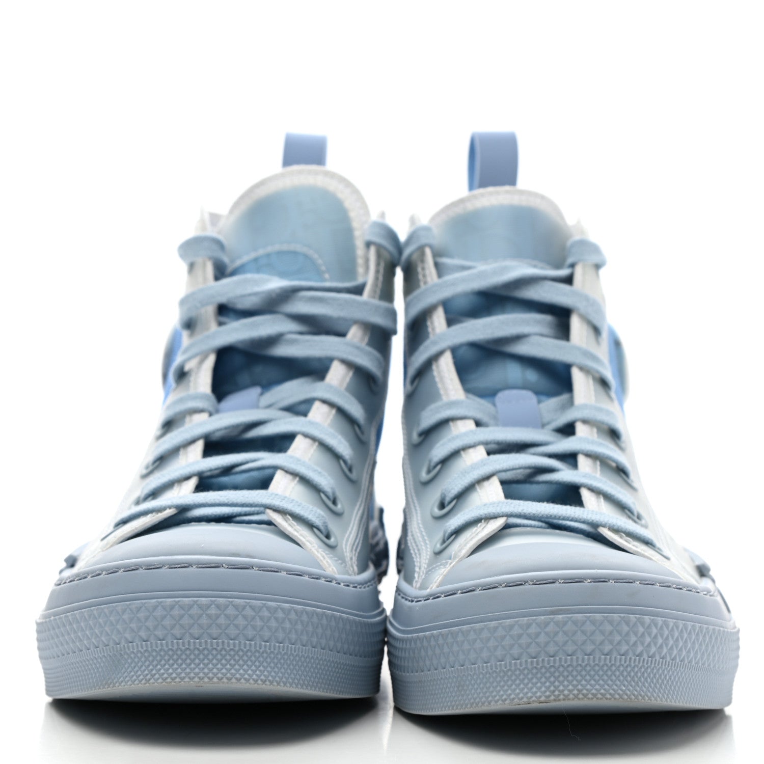 Christian Dior X DANIEL ARSHAM Technical Canvas Oblique Mens B23 High Top Sneakers 36 Blue Beige 2 of 13