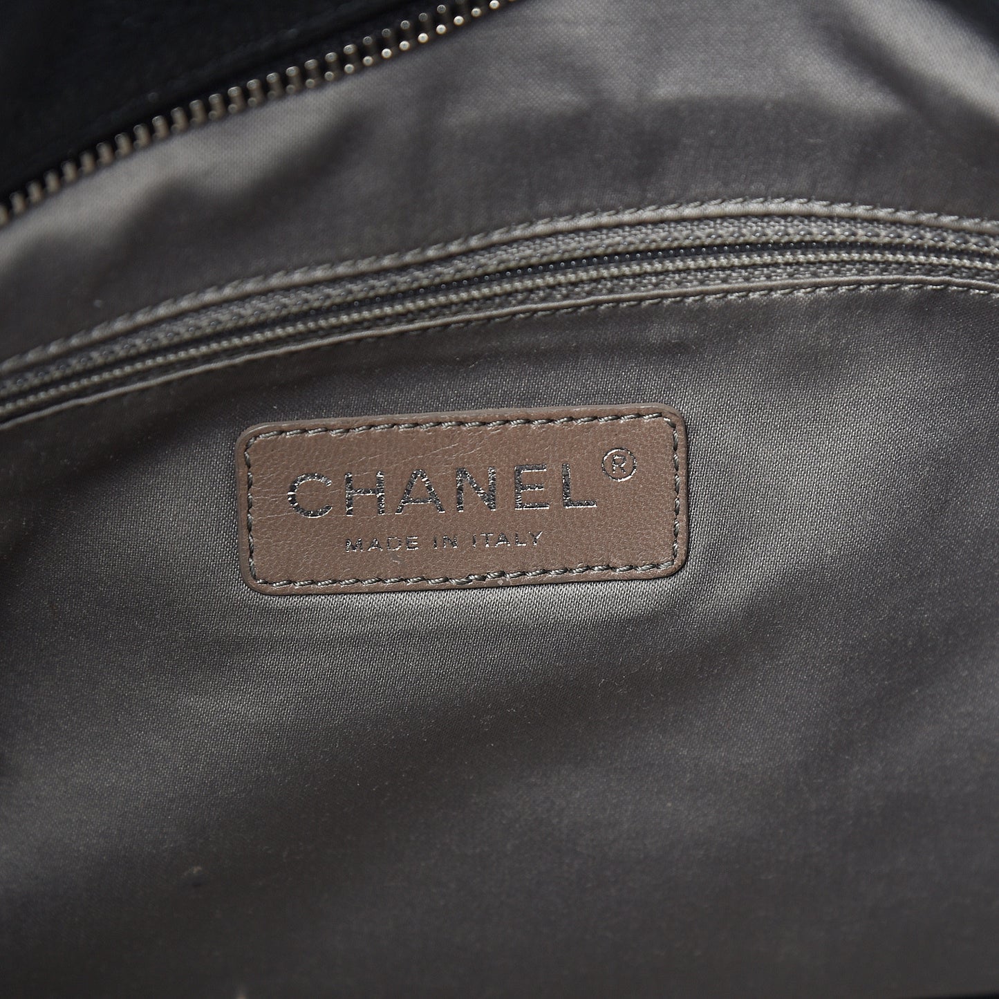 Glazed Caviar Quilted Mademoiselle Bowling Bag Black