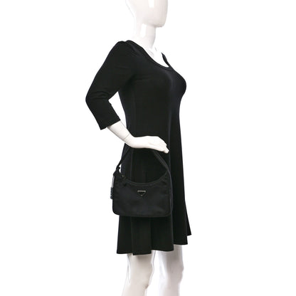 Prada Tessuto Nylon Mini Re-Edition 2000 Bag Black 2 of 9