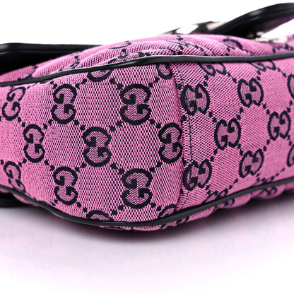 Gucci Monogram Multicolor Matelasse Diagonal Small GG Marmont Shoulder Bag Pink Blue 9 of 9