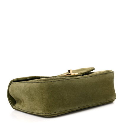 Chanel Suede Calfskin Mini Souplissimo Flap Khaki 3 of 10
