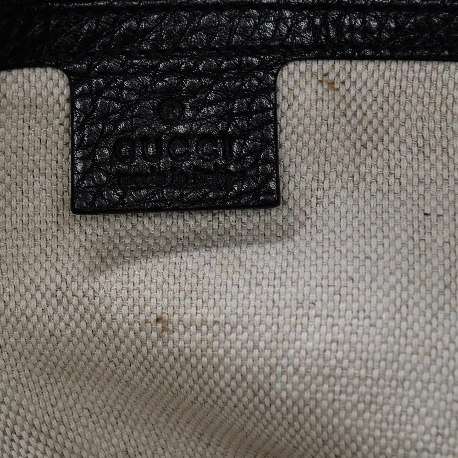 Gucci Pebbled Calfskin Medium Soho Shoulder Bag Black 11 of 11
