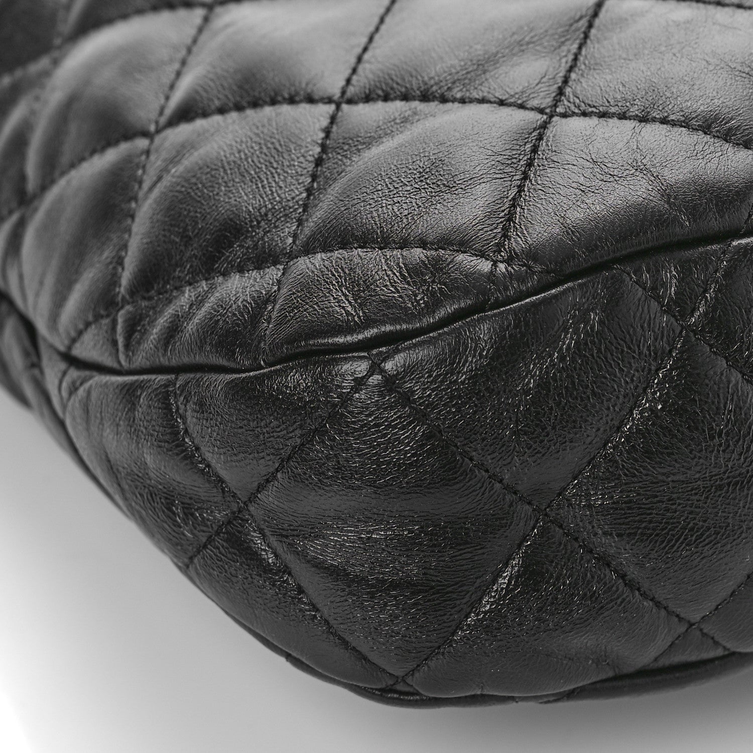 Chanel Lambskin Quilted Large CC Links Hobo Black 8 of 9