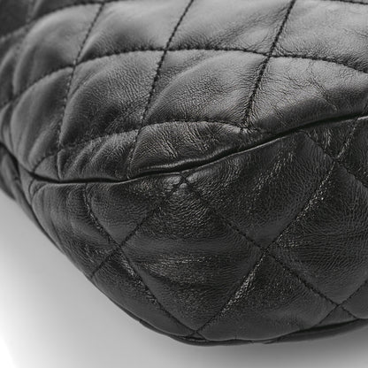 Chanel Lambskin Quilted Large CC Links Hobo Black 8 of 9