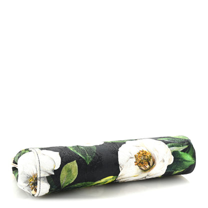 Dolce & Gabbana Brocade Medium Marlene Floral Print Chain Clutch Black Multicolor 4 of 9