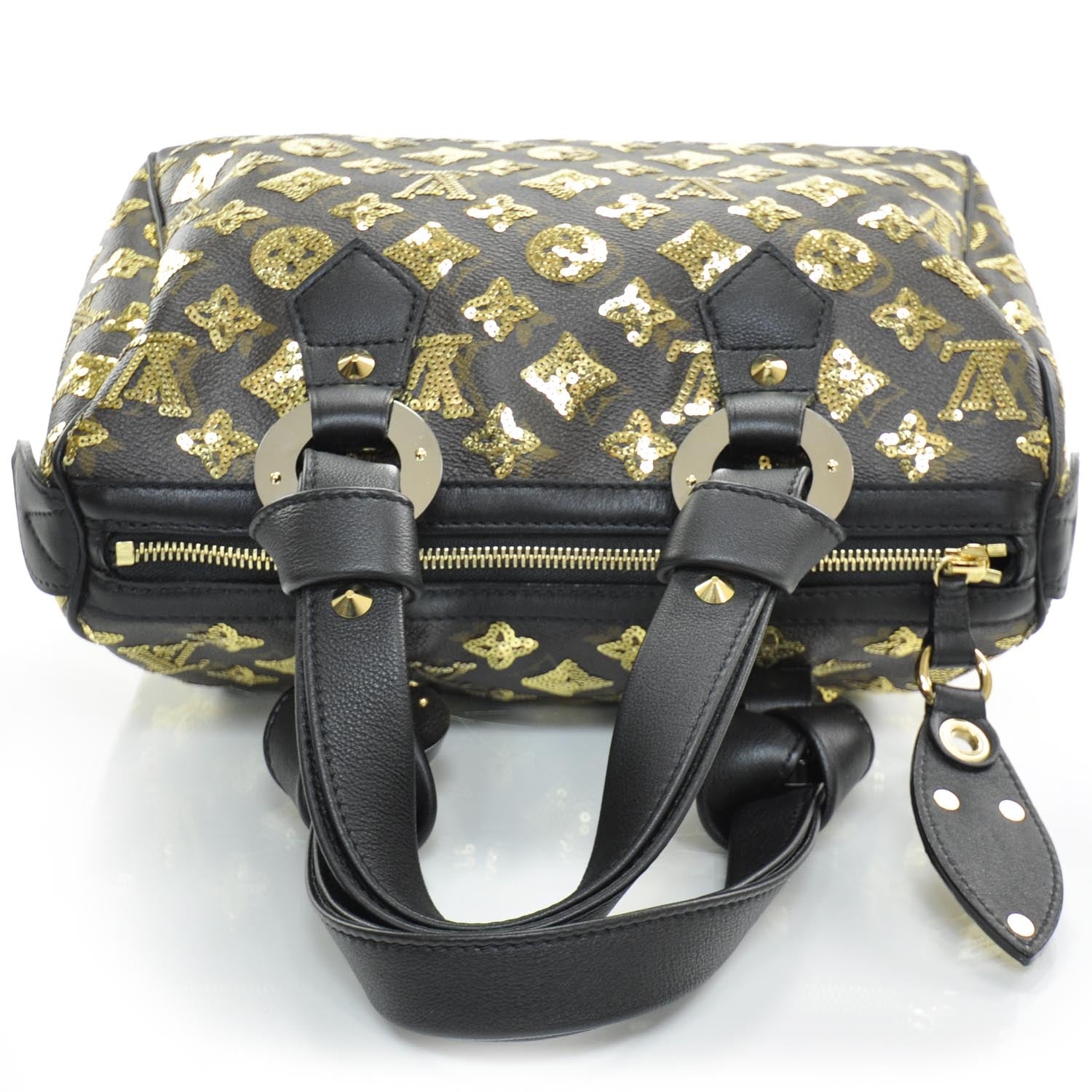 Louis Vuitton Monogram Sequins Eclipse Speedy 28 Gold 5 of 9