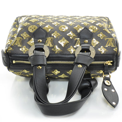 Louis Vuitton Monogram Sequins Eclipse Speedy 28 Gold 5 of 9