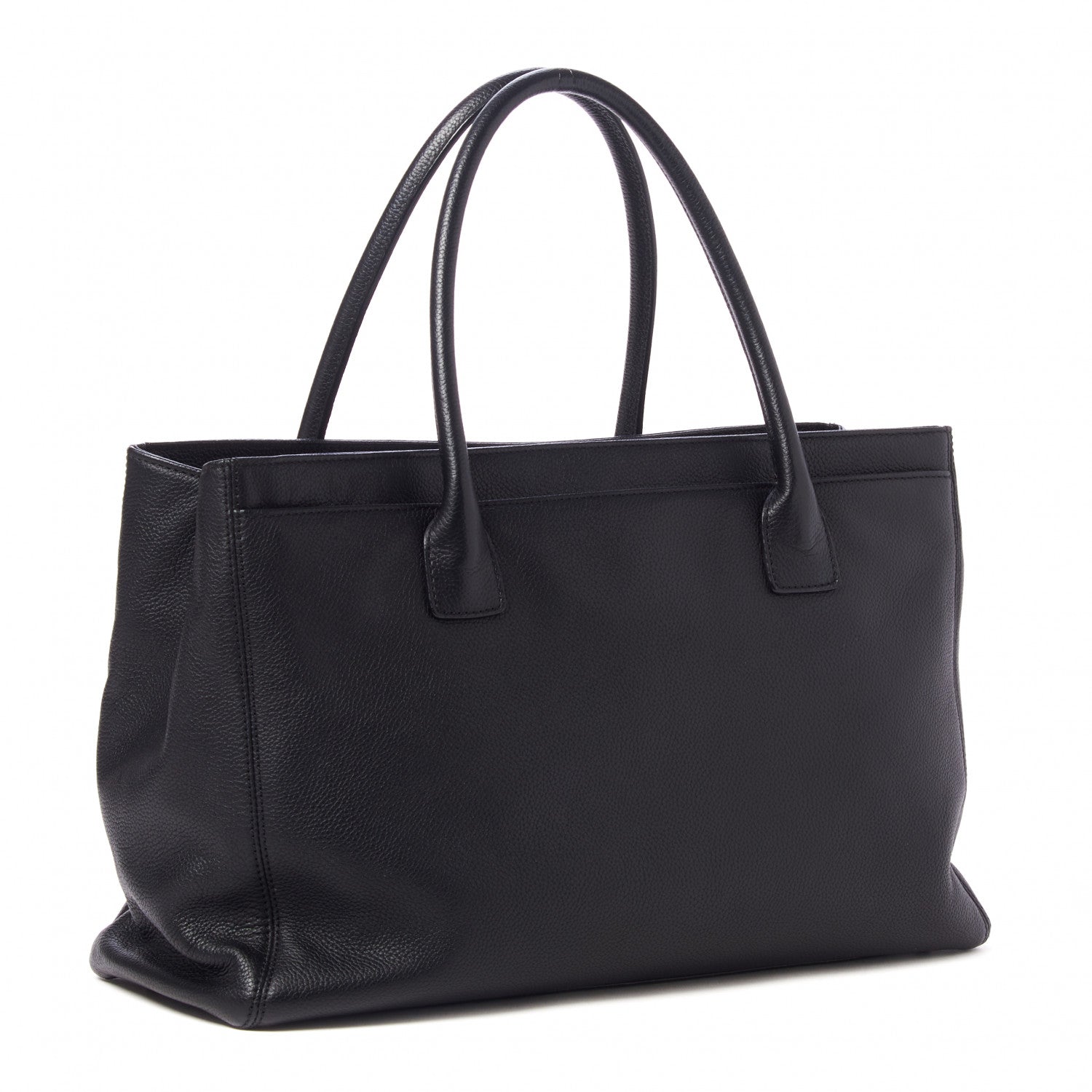 Chanel Calfskin Cerf Executive Shopper Tote Black 2 of 10