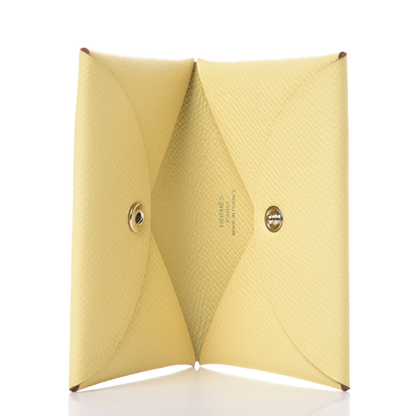 Epsom Calvi Card Case Jaune Poussin