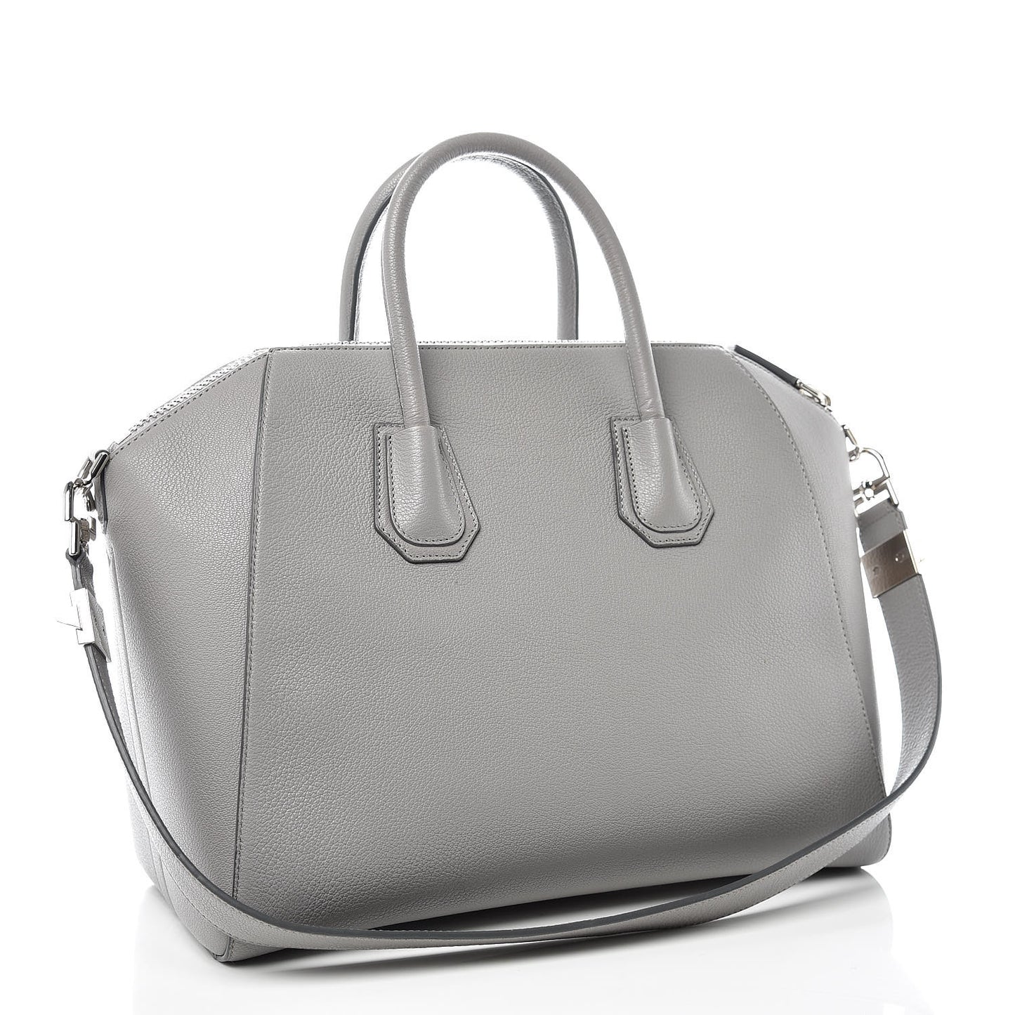 Sugar Goatskin Medium Antigona Pearl Grey