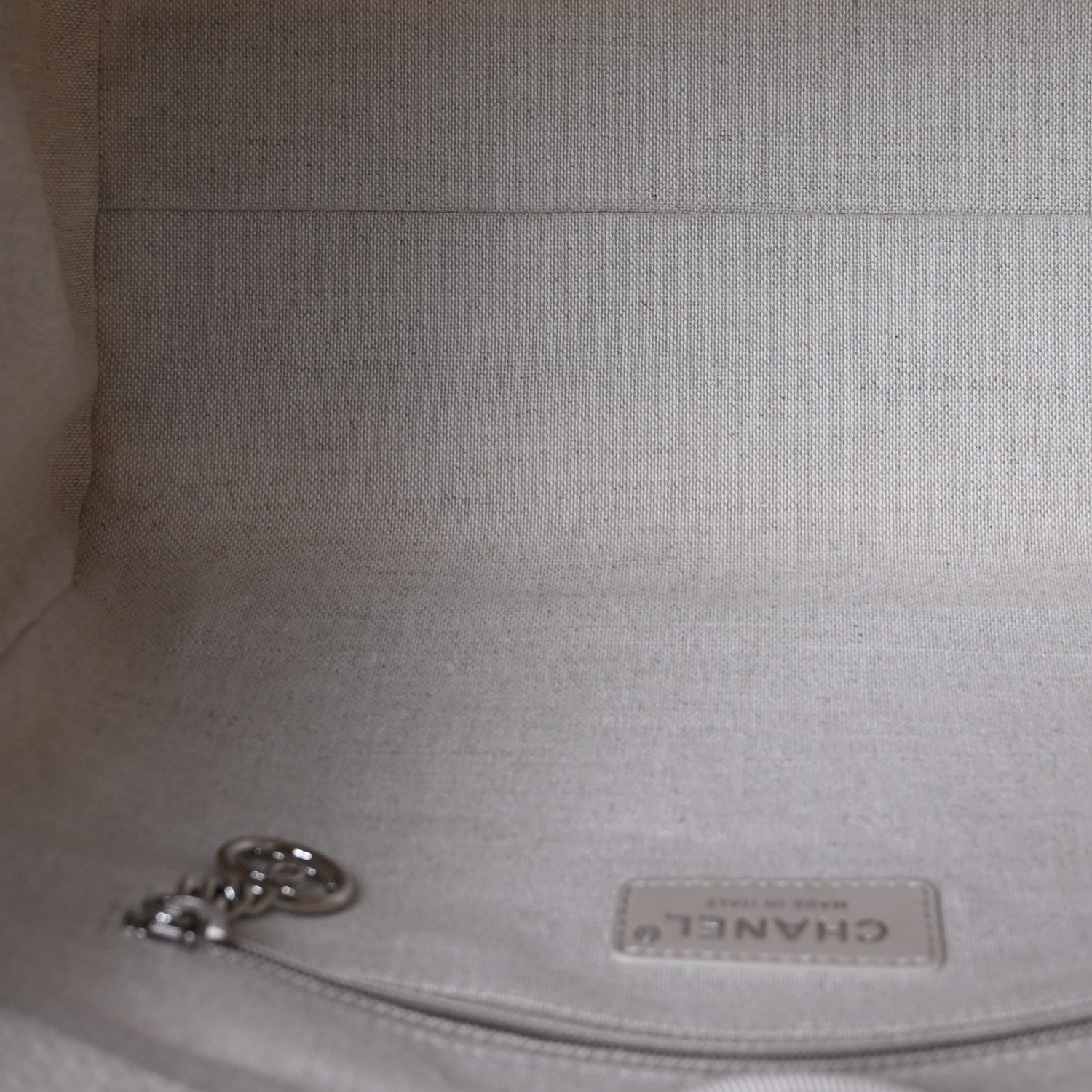 Chanel Mixed Fibers Small Deauville Tote White 6 of 12