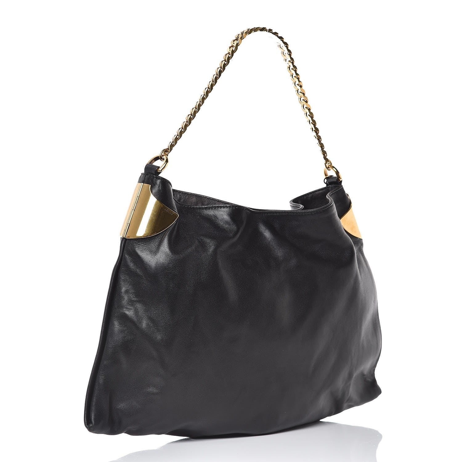 Gucci Lambskin Medium 1970 Shoulder Bag Black 3 of 8