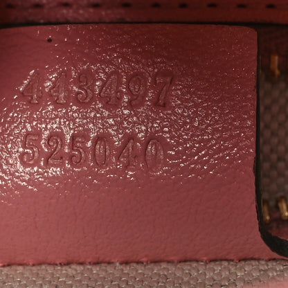 Gucci Azalea Calfskin Enamel Matelasse Diagonal Small Torchon GG Marmont Shoulder Bag New Cherry Red Wild Rose 7 of 10
