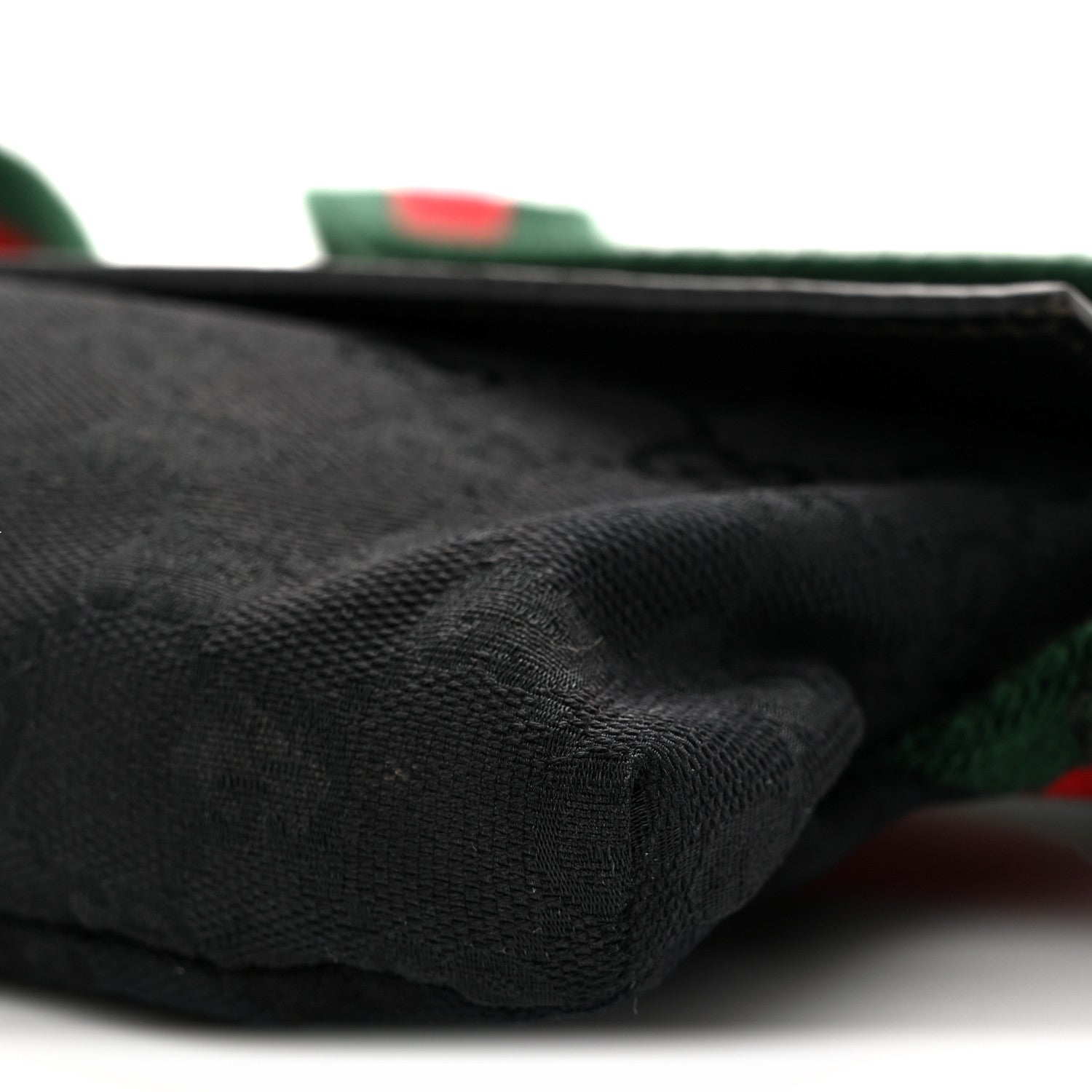 Gucci Monogram Web Belt Pouch Bag Black 11 of 14
