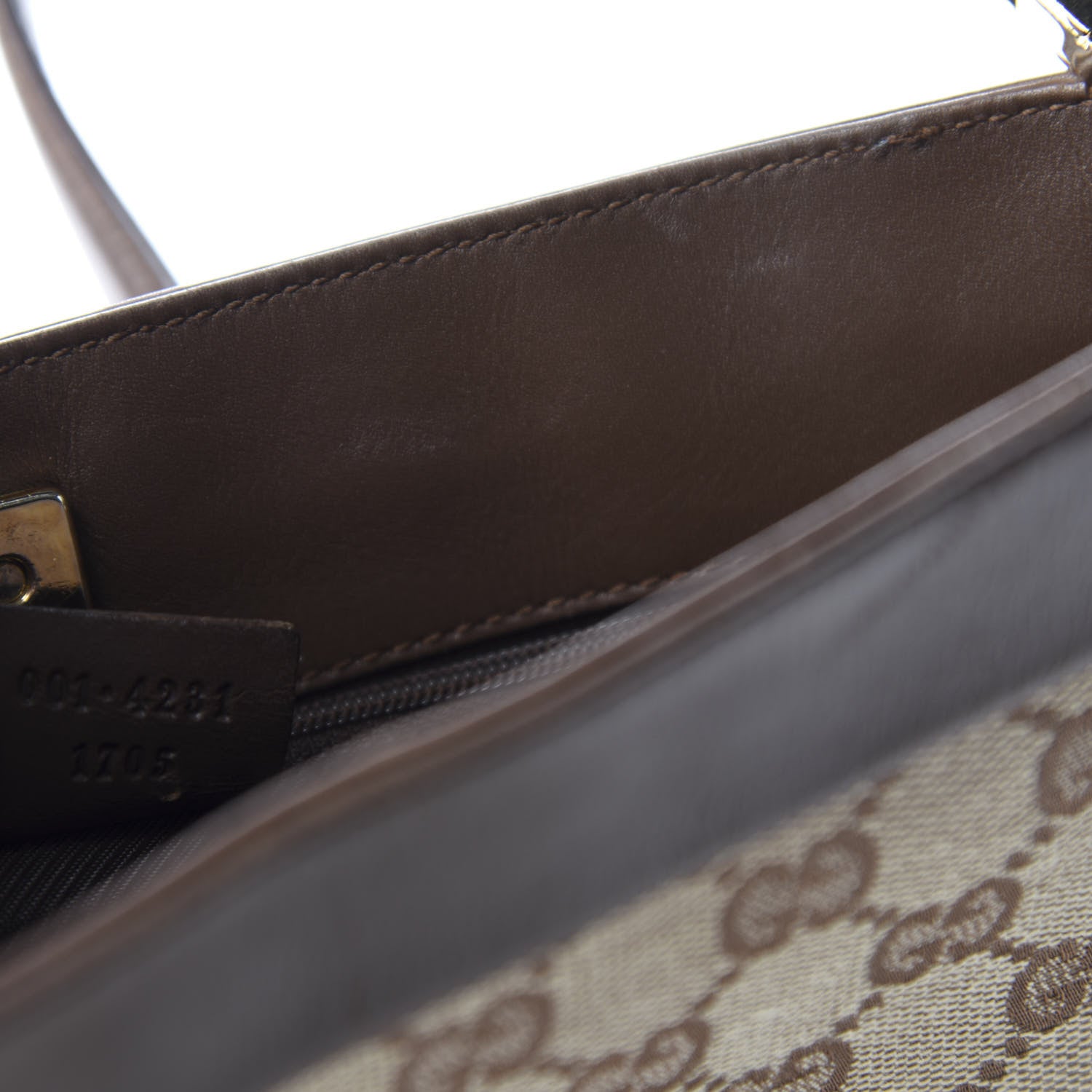 Gucci Monogram Hobo Dark Brown 10 of 13