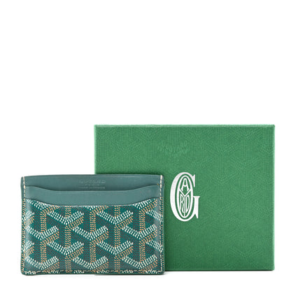 Goyard Goyardine Saint Sulpice Card Holder Green 8 of 8