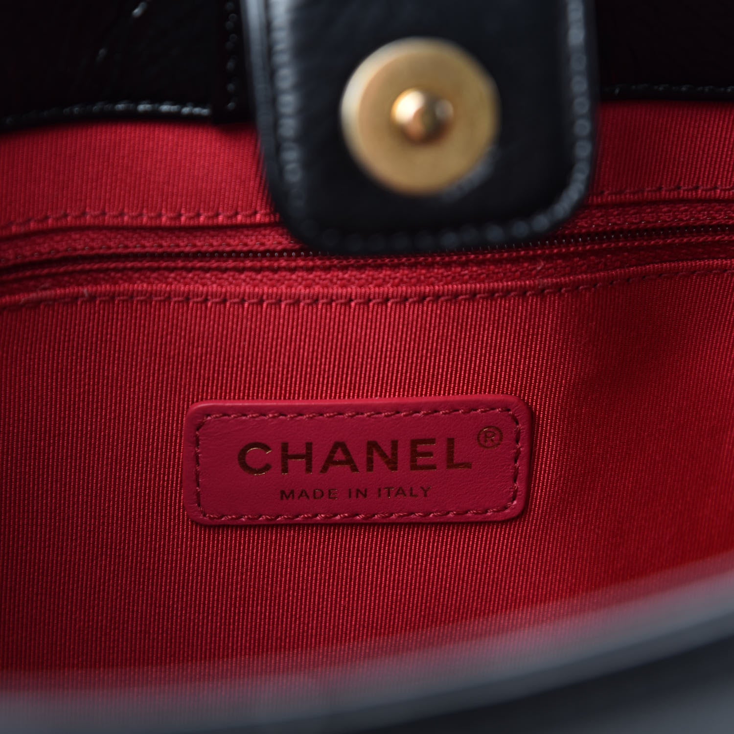 Chanel Shiny Aged Calfskin North South Shopping Bag Black 9 of 11