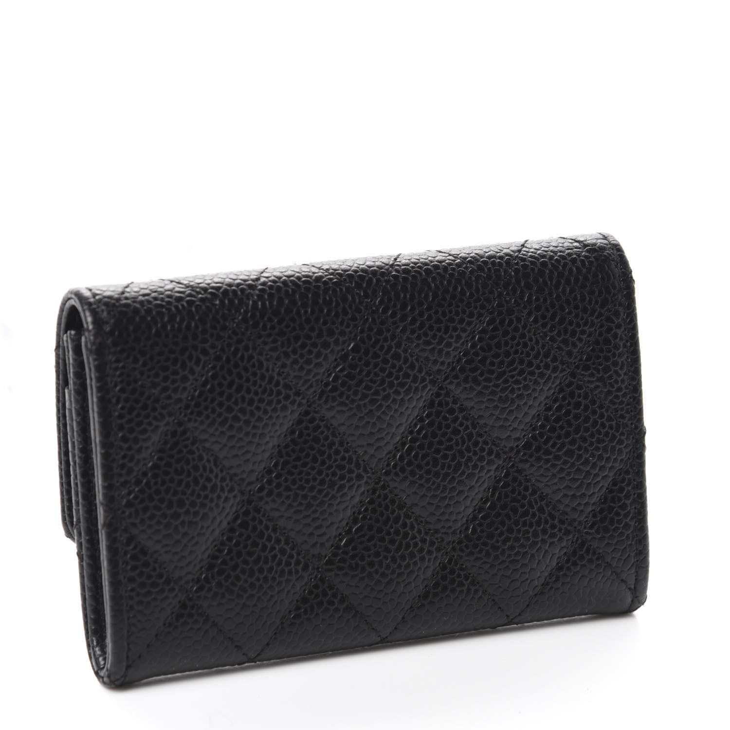 Chanel Caviar Quilted Flap Card Holder Black 3 of 9