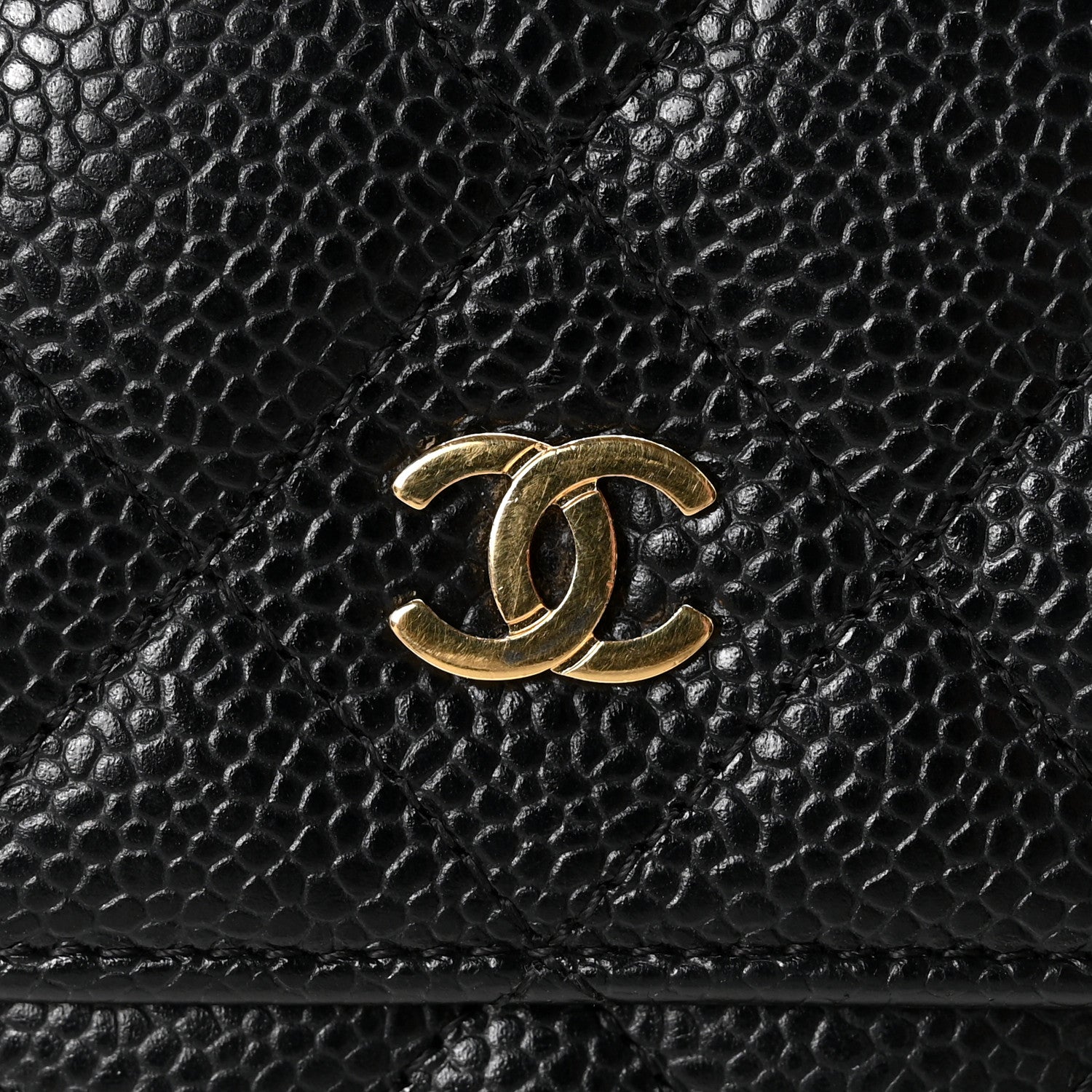 Chanel Caviar Quilted Wallet On Chain WOC Black 12 of 13