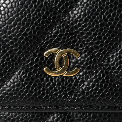Chanel Caviar Quilted Wallet On Chain WOC Black 12 of 13